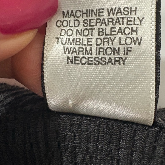 Junonia Black Textured Crinkle Blouse with Embroidered Elbow Length Sleeves. 4X - Picture 7 of 14